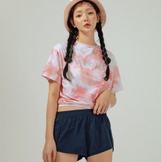 VERAF 文字印花渲染防曬短袖T恤 822M