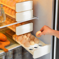 잘로몬 냉장고 계란 보관 에그 트레이, 1개, 화이트