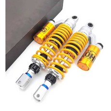 NMAX 쇼바 PCX 서스펜션 리어 스쿠터 댐퍼 튜닝 가스 320mm 포크형 옐로우 1쌍, 340mm 포크형 옐로우 1쌍