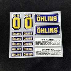 오토바이 충격 흡수 장치 수정 반사 스티커 OHLINS 서스펜션 브레이크 프론트 포크 장식 데칼 방수, A5 reflective