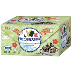 翠菓子 杏仁海苔天婦羅點心包 杏仁海苔天婦羅點心包 黑豆椒鹽素食小包裝, 500g, 1箱