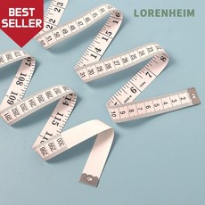 로렌하임 3M 피팅용 몸매측정 줄자 (화이트) 피팅도구