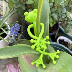 개구리 줄기 식물 클립 화분타이 원예클립 고정집게, 단품, 1개