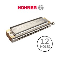 HOHNER 270 半音階口琴 12孔 木格 不鏽鋼蓋板, 1個