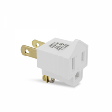 台灣插座轉接插頭 3P轉2P延長轉接插頭 延長線插座轉接頭延長插座插頭 多款類型轉接頭 盒裝出貨, 1個, 群加-TYN395(PC01), 白色, 5cm