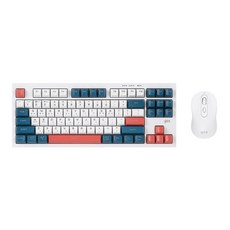 지클릭커 오피스프로 WMK90 사일런스 M 풀윤활 87키 무소음 무선 블루투스 키보드 마우스 세트 건담 RC1, 텐키리스, WMK90 87키