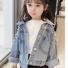 【Arbea】春秋新款女童牛仔外套童裝韓版潮流女洋氣時尚牛仔夾克兒童外套【C416】