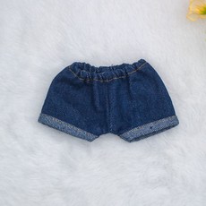 블랙진 솜깅 바지 하의 무속성 솜인형 아이돌 인형 옷 의상 성인 취미, 1개, 4_다크 블루 플레어 청바지 20cm, 20cm