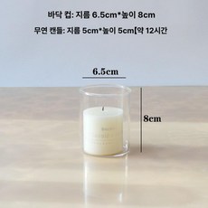 난로 유리관 RSX-230 RS-H29 RS-GE23, 6.5cm 8개 컵 촛불 포함, 기본 색상