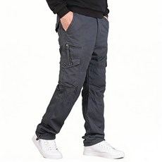 차쿠 남성 겨울 기모바지 카고팬츠 전술바지 카고바지 기모 작업복 바지