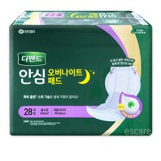 디펜드 안심 오버나이트 라운드형 패드 장시간용 속기저귀, FREE(onesize), 1개, 28개입