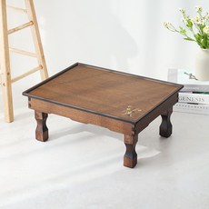 박씨상방 엔틱한 난초나비상감 직사각 접이식 찻상 51cm 테이블 다과상 손님상, 1개, 나비난초