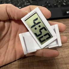 台灣出貨 車載兩用式電子表學生學習考試適用迷你靜音大數字小時鐘簡約便攜, 【大屏精準】粉色,收納殼+雙面膠+備用電池6個, 1個