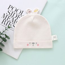 2026四季款新生兒胎帽嬰兒帽子嬰幼兒初生淘淘兔單層寶寶帽