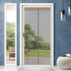 2type 현관용 원터치 슬라이드 롤형 방충망 고급형(100x210cm) 1P 자동모기장, 현관방충망 고급형