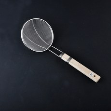 不鏽鋼漏勺木柄大號, 1個