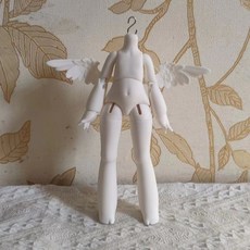 BJD娃娃素體 樹脂材質 S勾可動關節, 1個, 6分邦尼體帶翅膀,粉普