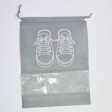 두꺼운부칙포천 운동화보관 더스트백 연그레이, 1개