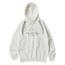 TRAVEL 워크샵 디비전 피그먼트 후드티 크림