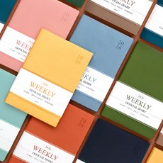 A5 위클리 노트 스케줄러 25절 빠른배송 플랜 수첩 하드커버, 그린