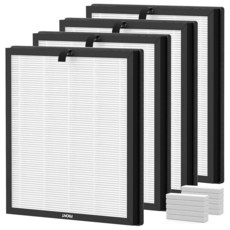 True HEPA 교체 필터 SereneLife 공기 청정기 AIRTOK AP2301 및 Honeyuan ZY3866G 공기 청정기와 호환 3-in-1 고효율 에어 필터, True HEPA 교체 필터, SereneLife 공기