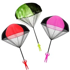 미니 낙하산 Mini Parachute 손으로 던지는 장난감 3색 세트
