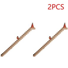 크리스마스 카운트다운 캘린더 나무 계단 오르기 산타클로스 여행 어드벤트 홈 장식용, 2. 2PCS