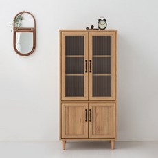 레탄토 4문 주방 다용도수납장 PWM12560G, 캄포어베니어