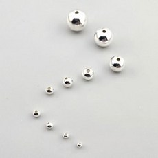 비즈톡 [SVP-81-00]순은볼 실버볼 2/2.5/3/3.5/4/5/6/8/10/12mm 실버925 무도금 1개
