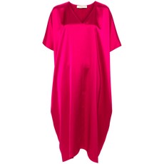 블랑카비타 새틴 시프트 미디 드레스