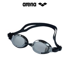아레나 arena 돌핀 트레이닝 미러 수경 A5AC1AG46 AGW-460M 물안경 수영수경 수영안경, 1개, BLK