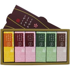 양갱 묽은 먹물 우스즈미 코자쿠라 미니 식 과자 노점 선물 6개입 1상자, 6