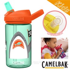 Camelbak 兒童吸管水杯 鯊魚海盜圖案 400ml, 1個, 單水壺
