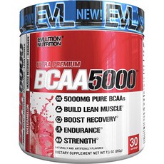 EVLUTIONNUTRITION BCAA保健粉 5000mg, Watermelon, 1罐, 201g