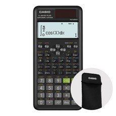 카시오 공학용 계산기 FX-991ES PLUS 2+계산기 파우치 세트, 블랙+파우치