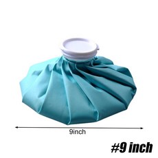 스케이트용품 1개 아이스 가방 밴드 붕대 의료 콜드 팩 물 부상 통증 랩 보호대, Sky Blue-9inch