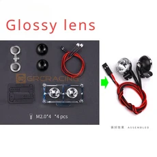 LED 1 쌍 레트로 라운드 스포트라이트 서치 1/10 1/8 RC 크롤러 자동차 Traxxas TRX4 AXIAL SCX10 RC4WD D9, 15 A-18mm 1 pair, 1개