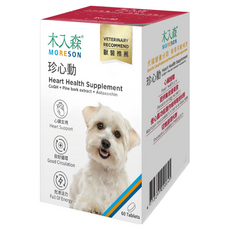 MORESON 木入森 犬寶珍心動 1000mg 30顆 犬用保健品 心臟保健, 心臟支持, 60, 1個