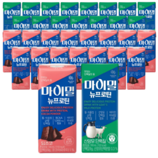 마이밀 마시는 뉴프로틴 산양유 단백질 + 뉴프로틴 초코 각16개, 32개, 190ml