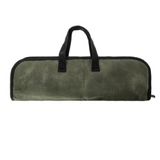 요리사칼가방 가죽형 휴대용 캠핑 캔버스 셰프 나이프 가방 롤백 4 슬롯 주방 요리용 일본 산토쿠 슬라이싱 케이스 내구성 보관 포켓 카키, 1)Army Green