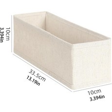天山棉麻 8格 33*16*10cm 內衣褲襪子收納盒, 襪子收納盒 33*10*10cm 可收納8 - 10條內褲或襪子, 1個
