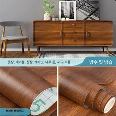 나나상점 나무결벽지 셀프 접착식 스티커 나무결 무늬 나무벽지 인테리어 벽지, 브라운샌달우드