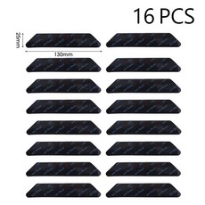 16 8pcs 카펫 미끄럼 방지 스티커 재사용 가능한 수있는 컬링 패치 고정 바닥 깔개 매트 테이프 그리퍼 코너 패드, 16pc