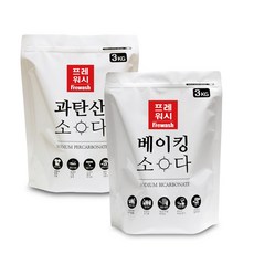 프레워시 베이킹소다 3kg+과탄산소다3kg 리필, 2개, 3L