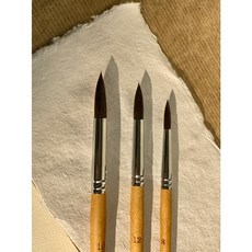 헤렌드 수채화붓 R-5200 둥근붓 청설모붓 긴붓대 25cm 낱개 (옵션선택), 긴붓대 14호