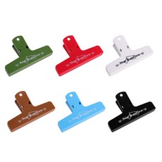 Neat uniform 磁吸萬用長夾 便條固定票據夾, 深色款6入, 1個