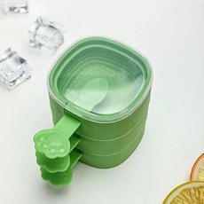 DIY雪糕模具, 綠色【3層1蓋】, 1個