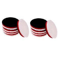 5인치 1/3/5/10개입 초극세사 디스크 커팅 패드 훅앤루프 자동차 광택기 버핑 및 광택용 헤비컷