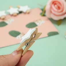 별 미니 나무집게, 1개, 1개