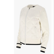 엘르골프 여성 물결 퀼팅 니트소매 경량 다운 점퍼 6J-82001-200_US